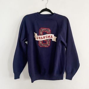 Hanes Activewear Navy Grandma Crewneck